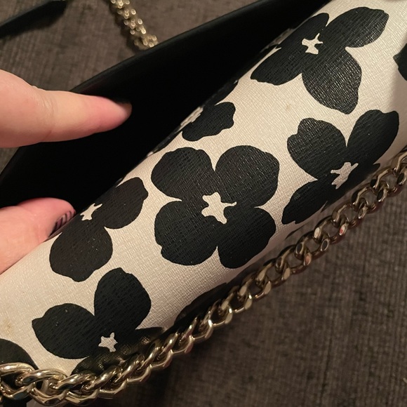 Kate Spade ♠️ Remi Graphic Blooms Flap Chain Crossbody - Picture 3 of 7